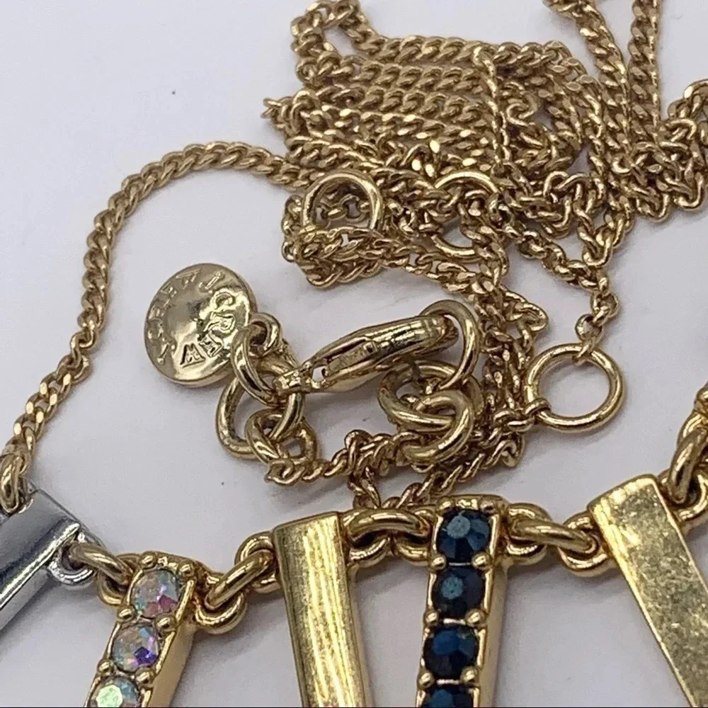 J. Crew Jeweled Bars Necklace
